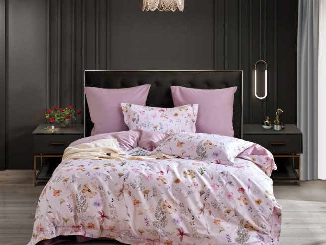 Комплект постельного белья 1,5-спальный, египетский хлопок Premium 2153-4S