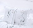 Комплект постельного белья Евро, египетский хлопок Premium с вышивкой 2259-6  