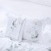 Комплект постельного белья Евро, египетский хлопок Premium с вышивкой 2259-6  