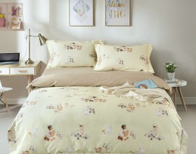 Комплект постельного белья 1,5-спальный, египетский хлопок Premium 2266-4XS