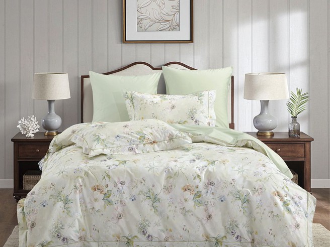 Комплект постельного белья Евро, сатин с лазерной печатью 2337-6 Комплект постельного белья Евро, сатин с лазерной печатью 2337-6