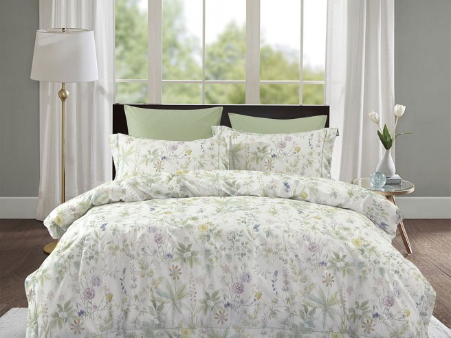 Комплект постельного белья Евро, сатин с лазерной печатью 2340-6 Комплект постельного белья Евро, сатин с лазерной печатью 2340-6