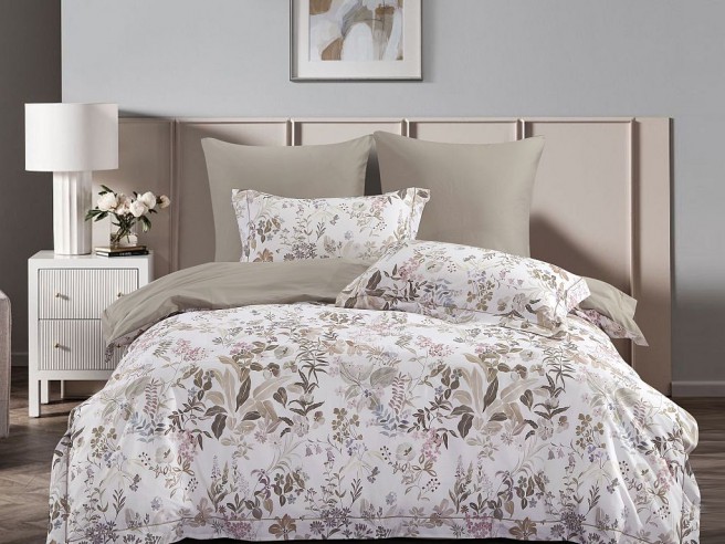 Комплект постельного белья Евро, сатин с лазерной печатью 2341-6 Комплект постельного белья Евро, сатин с лазерной печатью 2341-6