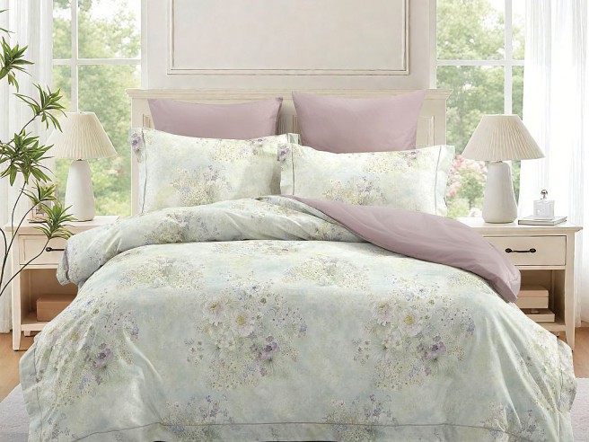 Комплект постельного белья 1,5-спальный, сатин с лазерной печатью 2344-4S Комплект постельного белья 1,5-спальный, сатин с лазерной печатью 2344-4S