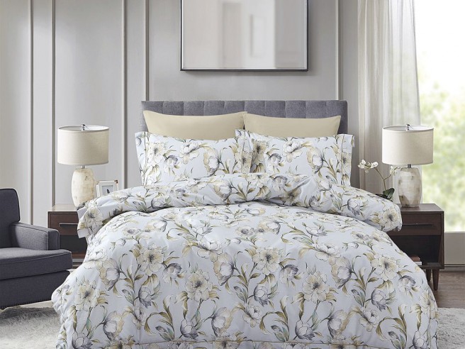 Комплект постельного белья 1,5-спальный, сатин с лазерной печатью 2345-4S Комплект постельного белья 1,5-спальный, сатин с лазерной печатью 2345-4S