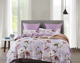 Комплект постельного белья Семейный, египетский хлопок Premium 2367-7