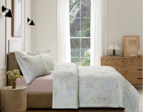 Комплект с 2-мя ЛЕТНИМи одеялами из сатина с лазерной печатью 160х220 см, 2344-2OSP