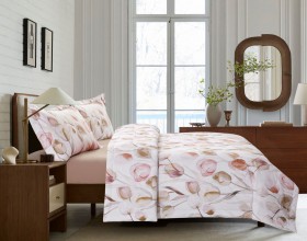 Комплект с 2-мя ЛЕТНИМи одеялами из сатина с лазерной печатью 160х220 см, 2346-2OSP