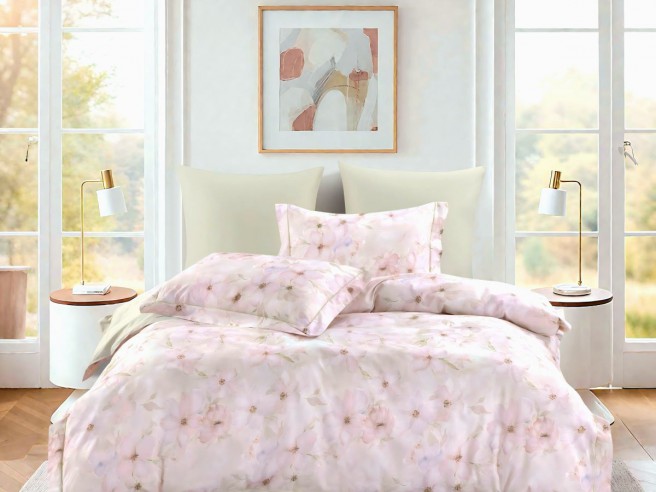 Комплект постельного белья 1,5-спальный, сатин с лазерной печатью 2371-4S Комплект постельного белья 1,5-спальный, сатин с лазерной печатью 2371-4S