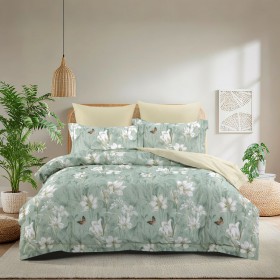 Комплект постельного белья Евро стандарт, сатин с лазерной печатью 2372-6