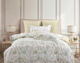 Комплект постельного белья 1,5-спальный, сатин с лазерной печатью 2375-4S