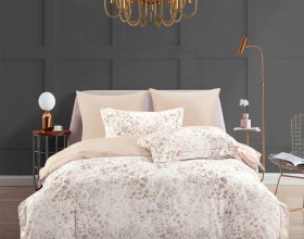 Комплект постельного белья 1,5-спальный, сатин с лазерной печатью 2376-4S