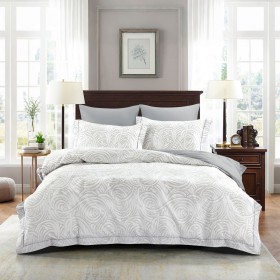 Комплект постельного белья Евро стандарт, сатин с лазерной печатью 2377-6