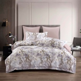 Комплект постельного белья Евро стандарт, сатин с лазерной печатью 2379-6