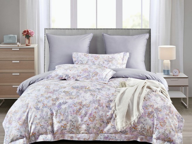 Комплект постельного белья Евро стандарт, египетский хлопок ПРЕМИУМ 2390-6  