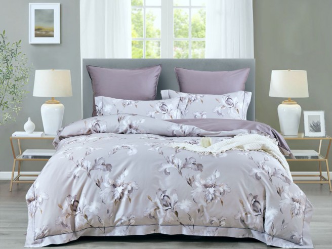 Комплект постельного белья Евро стандарт, египетский хлопок ПРЕМИУМ 2391-6  