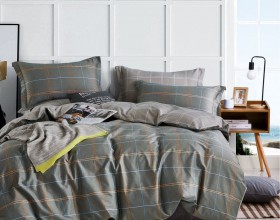 Комплект постельного белья 1,5-спальный, печатный сатин 2171-4S